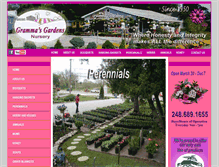 Tablet Screenshot of grammasgardens.com